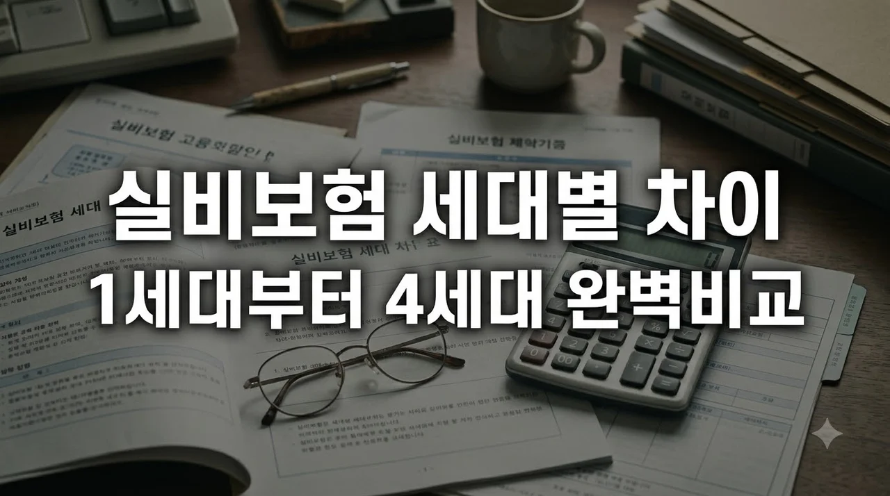 실손보험 세대별 차이 1세대부터 4세대까지 핵심 총정리