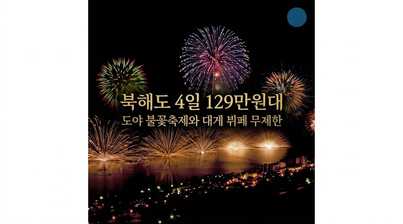 북해도 4일 129만원대, 도야 불꽃축제와 대게 뷔페 무제한의 유혹
