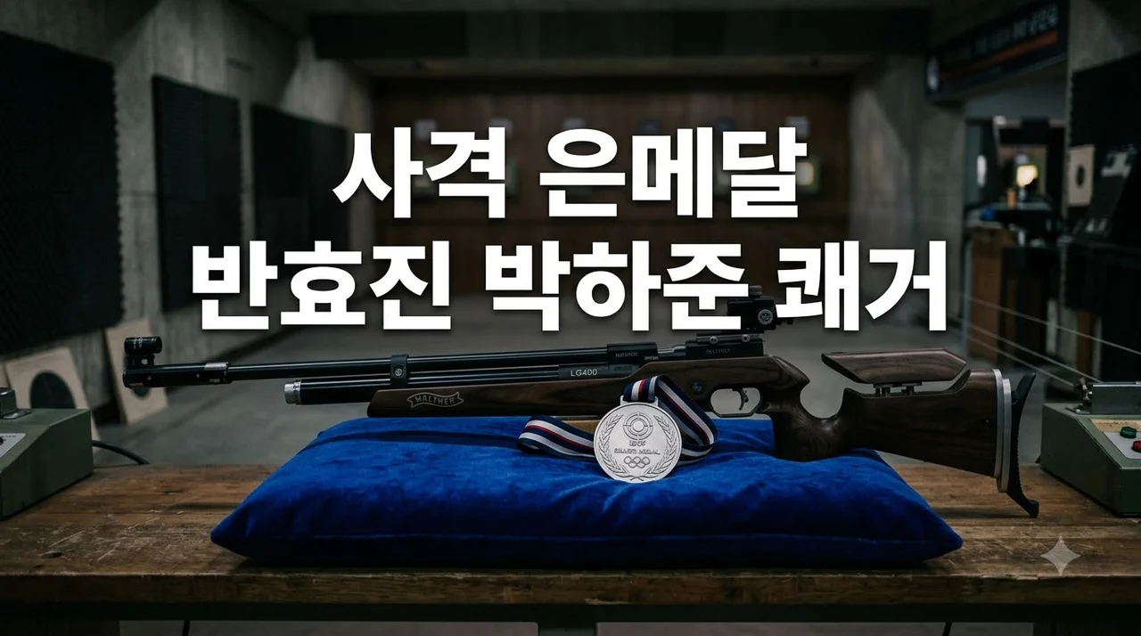 반효진 박하준 은메달! 2026 아시안게임 사격 혼성전 역전 드라마