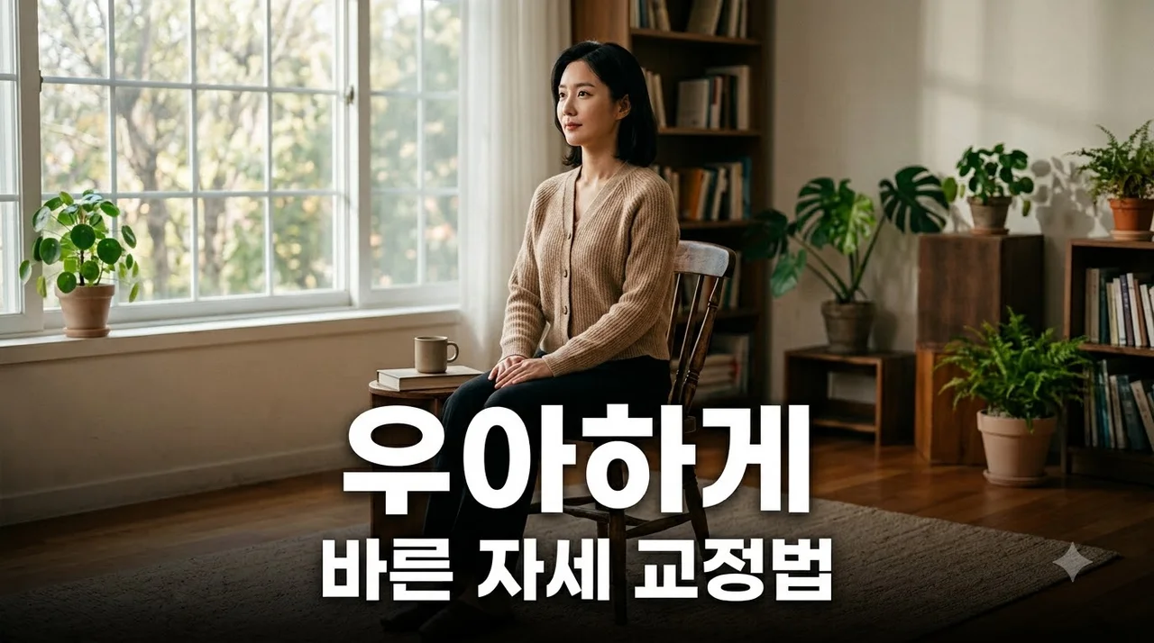 좌아하게 앉아 건강 챙기는 법: 올바른 자세와 골반 교정 습관