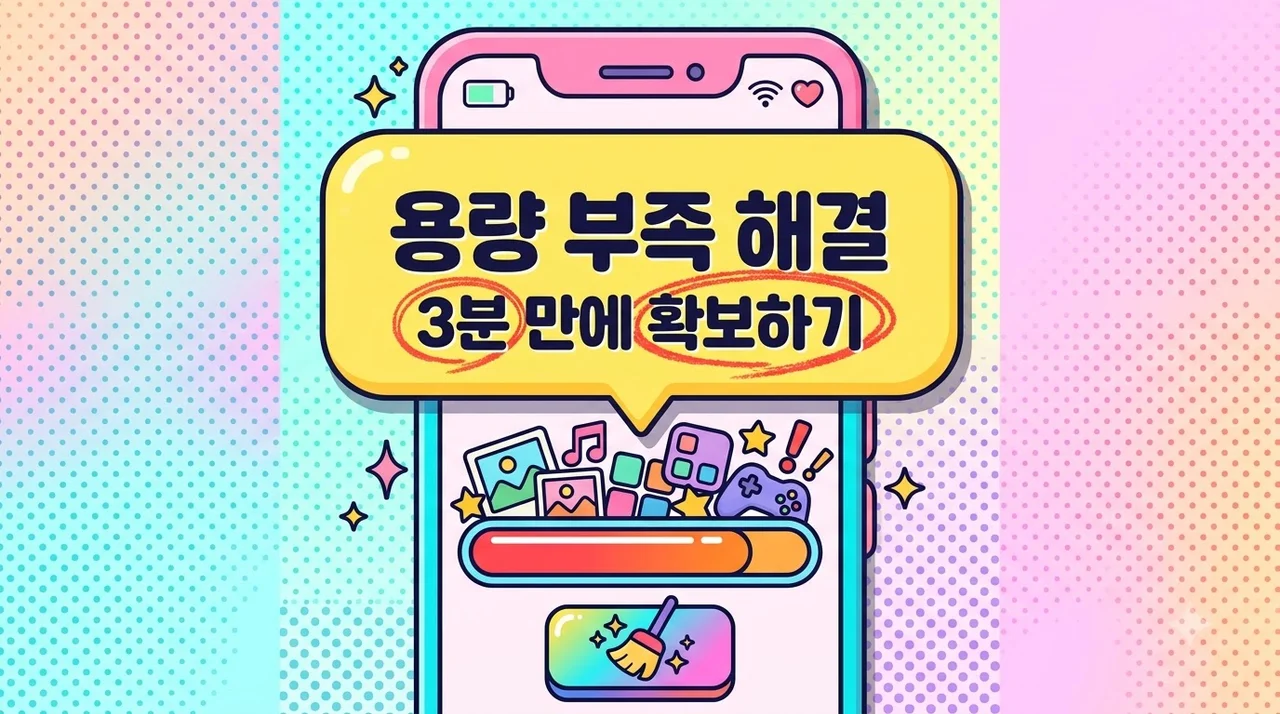 휴대폰 저장공간 확보 초보자도 3분 만에 해결하는 쉬운 방법