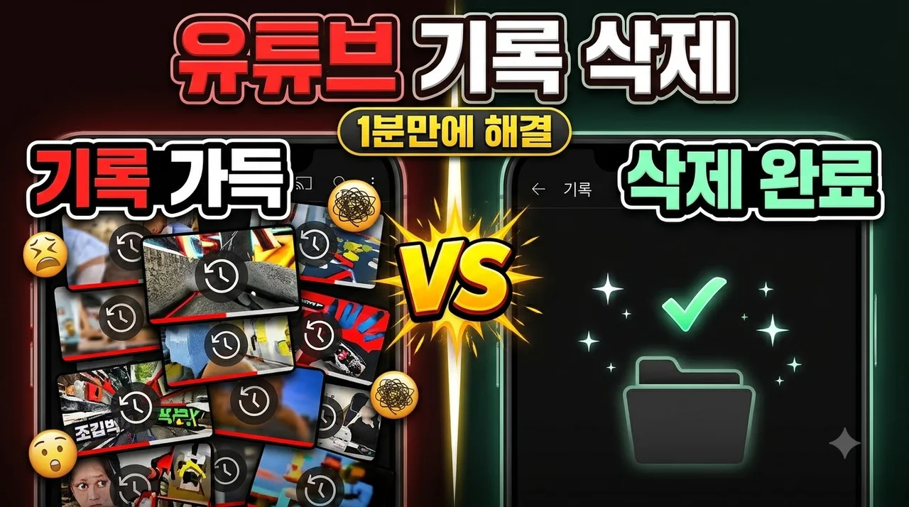유튜브 시청기록 삭제 방법 완벽정리 (2026 모바일·PC 최신)