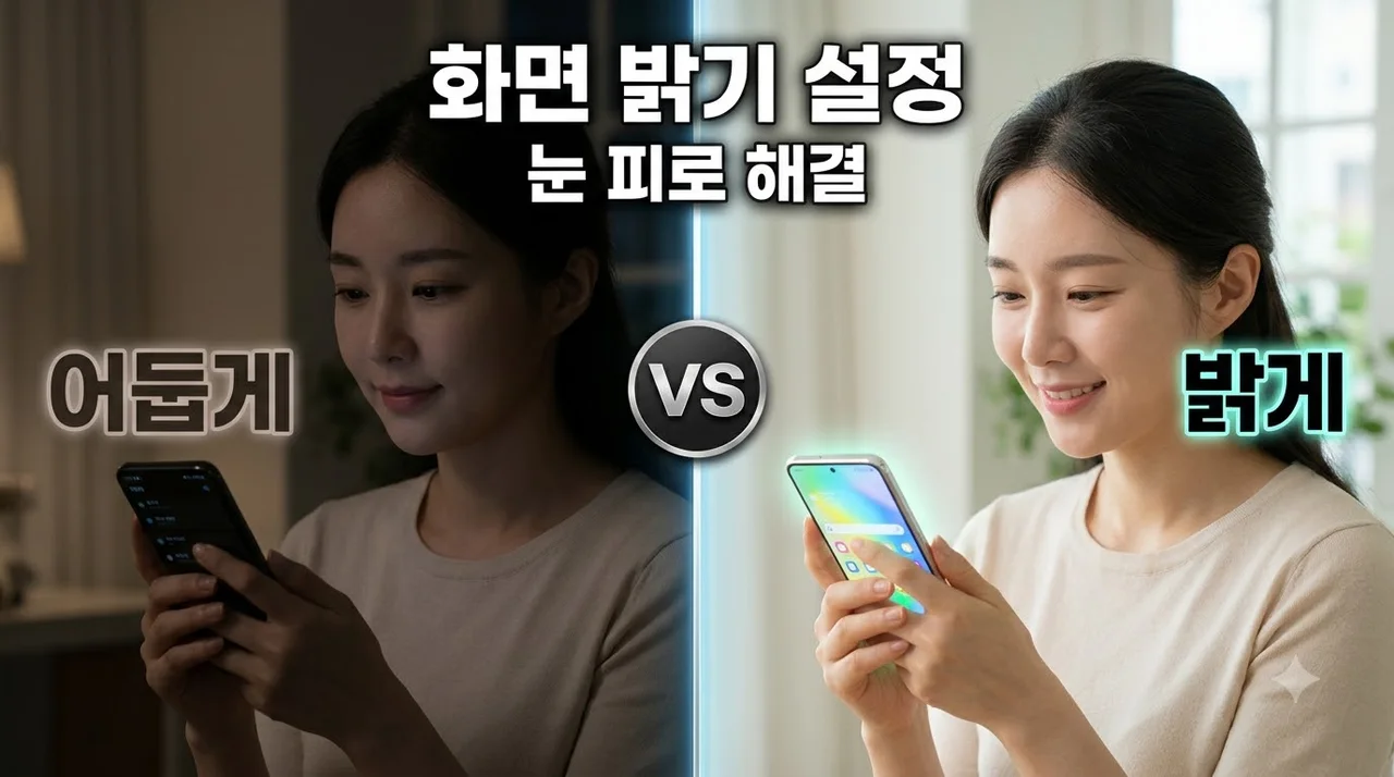 휴대폰 화면 밝기 설정 방법 및 자동 밝기 끄기 완벽정리