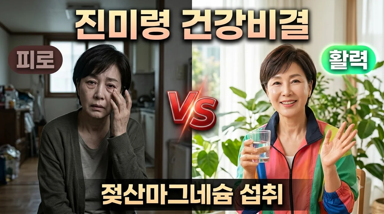 진미령 건강비결 젖산 마그네슘과 43년 동안 유지하는 자기관리 비법 총정리